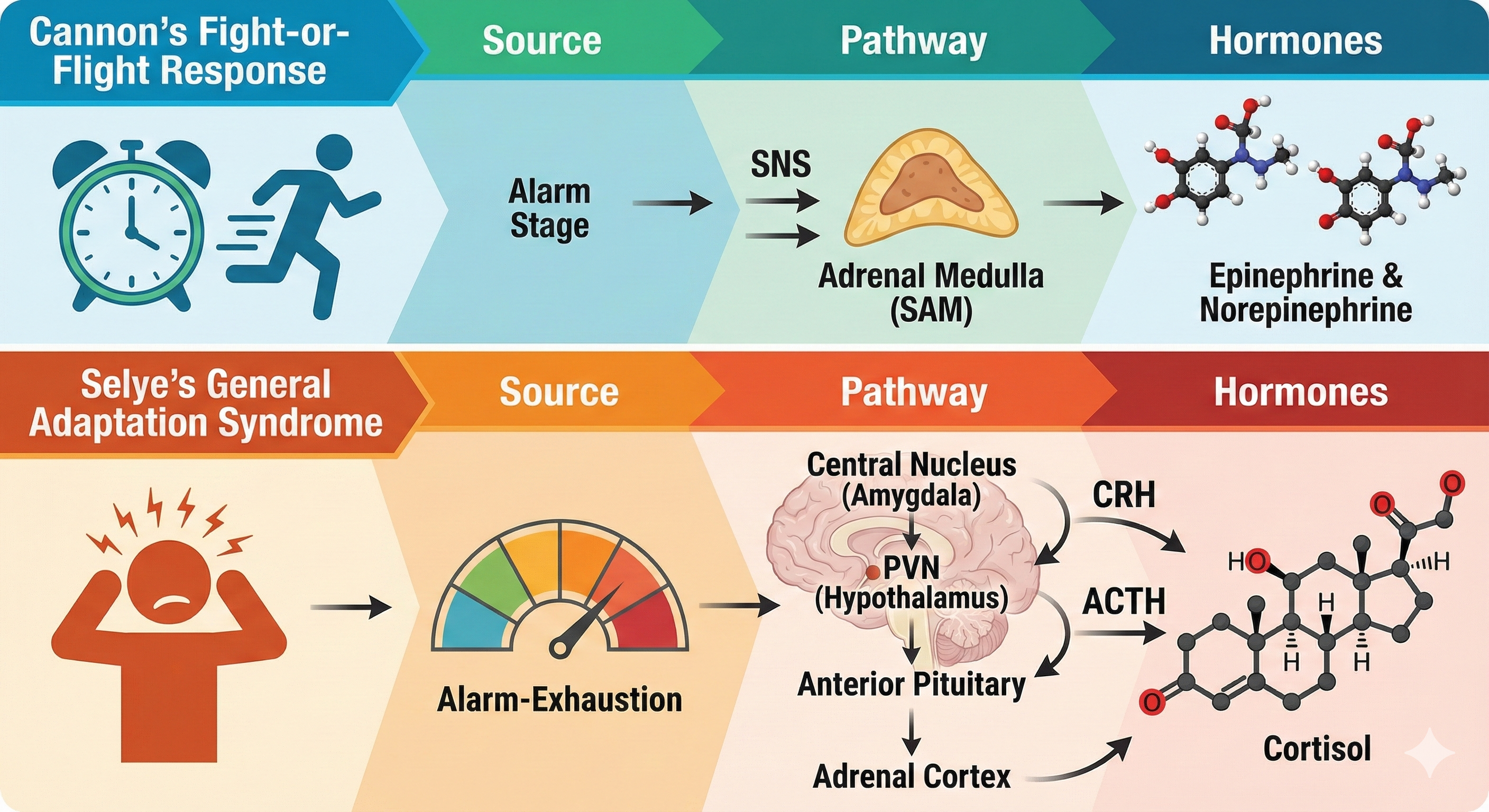 Acute stress pathway